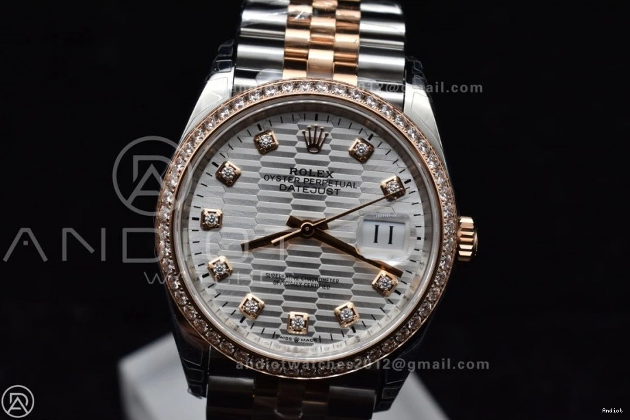 Best Jubilee Dial SS Bracelet Edition 126281rbr Textured 904L 574 on VSF Silver 36 1:1 VS DateJust Steel Supportive 0723